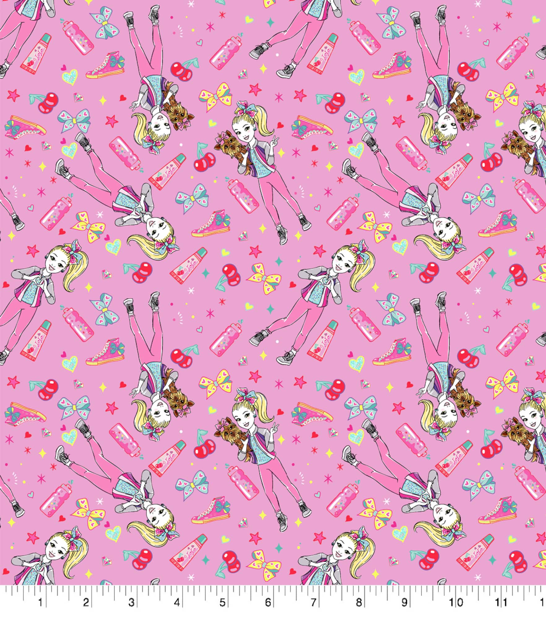 Nickelodeon JoJo Siwa & BowBow Cotton Fabric
